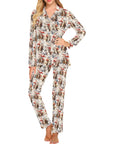 Baha Ranch Western Santa Christmas Women's Pajama Set
