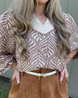 Phoebe Collar Puff Sleeve Top