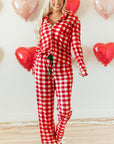 Estrella Christmas Plaid Print Shirt