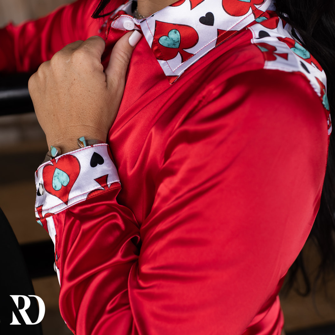 SPADES SATIN PERFORMANCE RODEO SHIRT