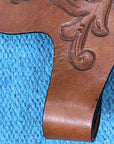 HILASON Youth Saddle Fenders Short Replacement Stirrup Fender Floral Tooling