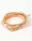 Nancy Simple Beaded Layer Bracelet
