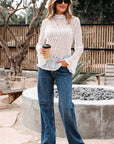 Laurel Bell Sleeve Mock Blouse