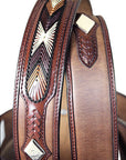 3D Brown Dark Mens Fashion Leather Belt Removable Buckle