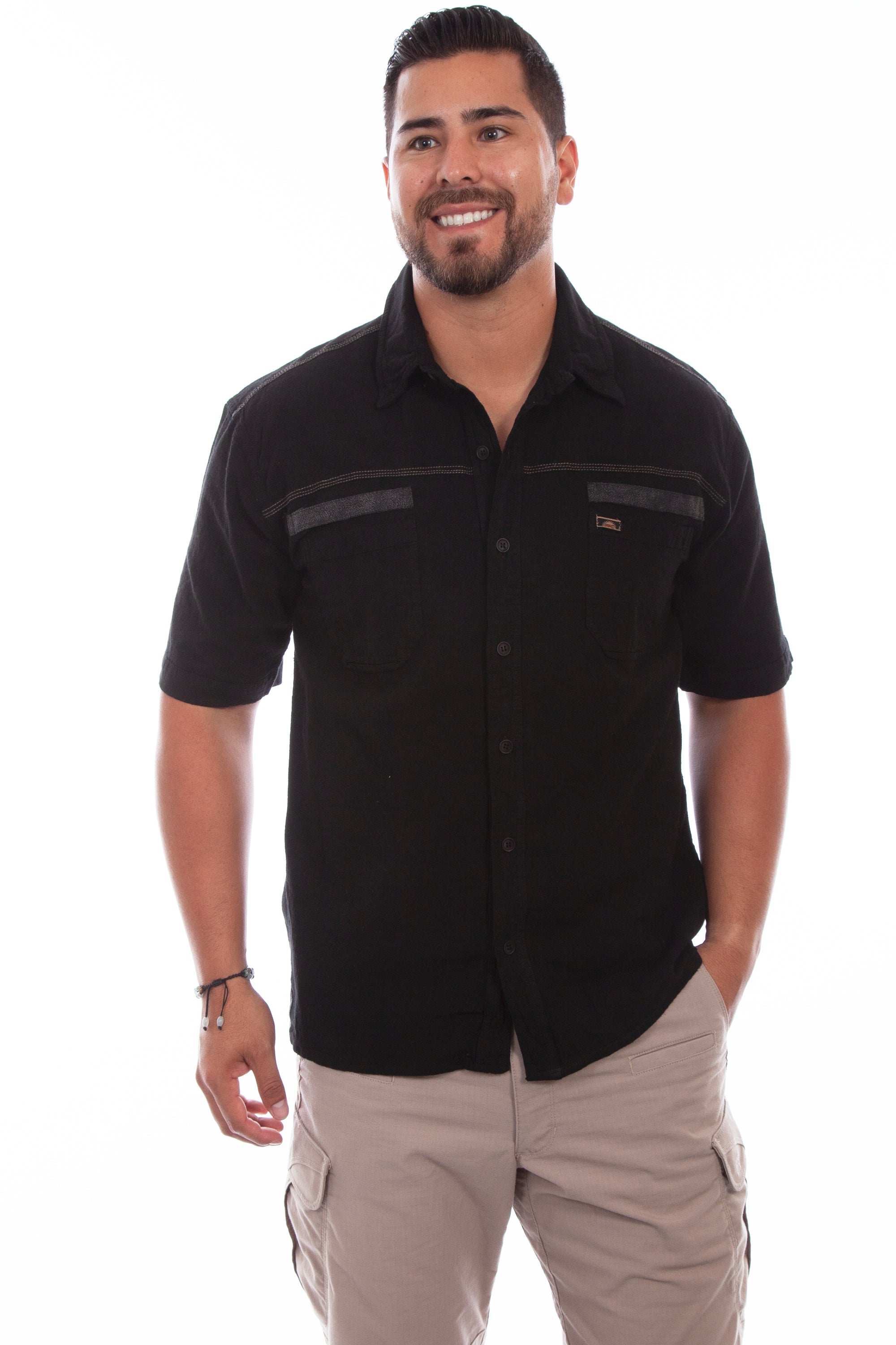 Soft Peruvian Cotton Short Sleeve Shirt For Everyday Comfort And Everyday Versatility