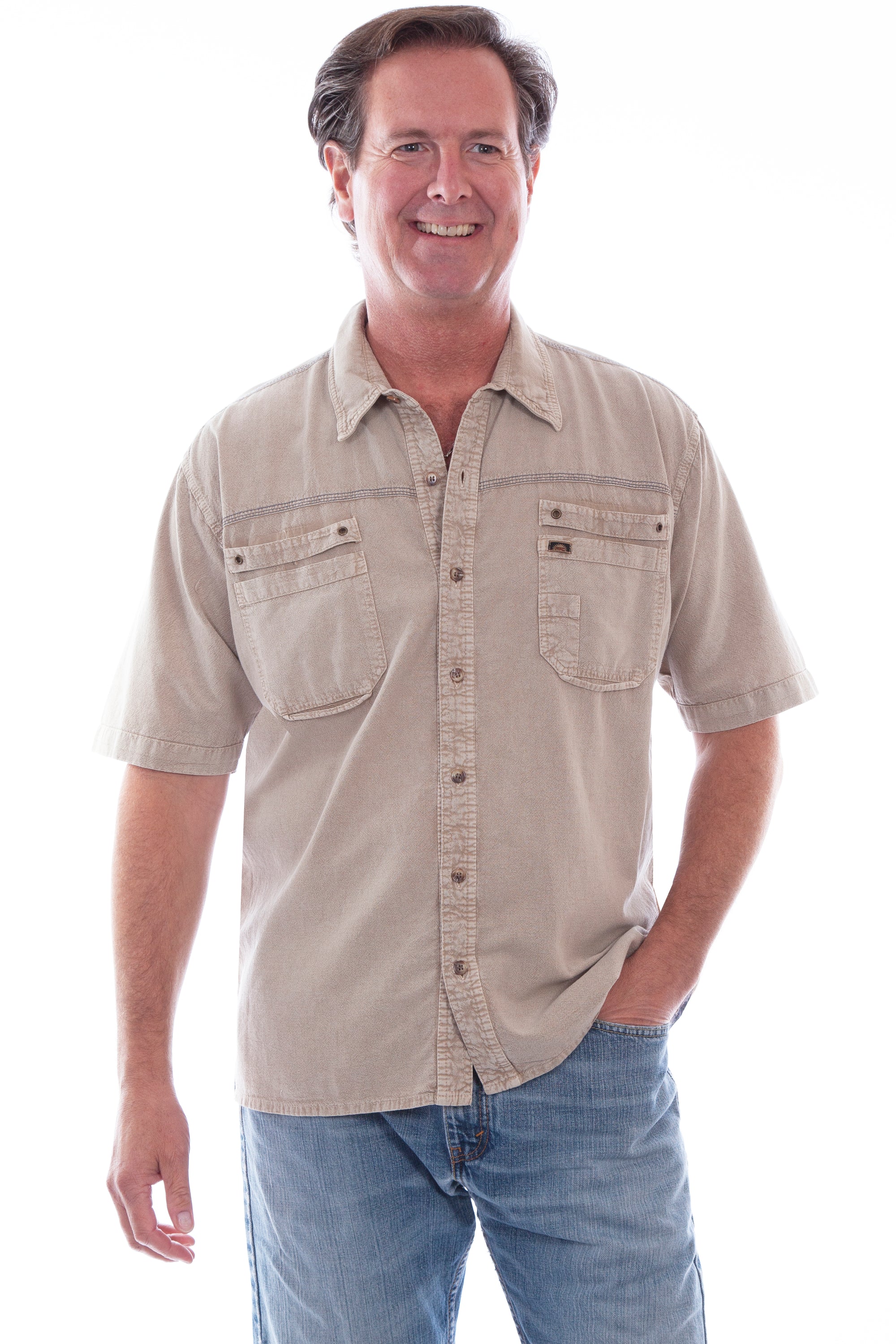 Soft Peruvian Cotton Short Sleeve Shirt For Everyday Comfort And Everyday Versatility