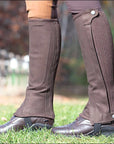 Shires Adult Plain Half Chaps Washable Amara Suede Elastic Calf Panel
