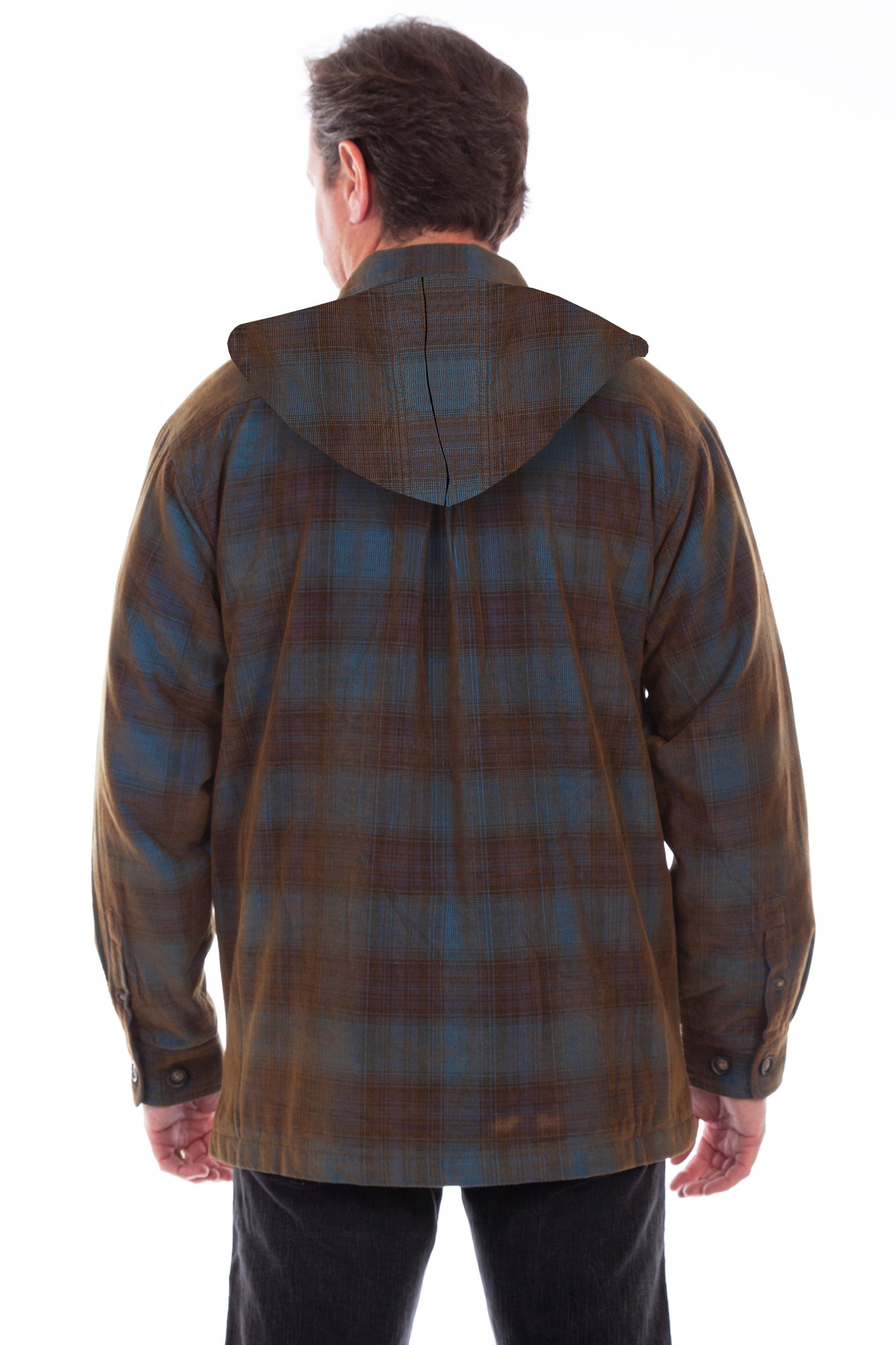 Y/d Sherpa Lined Corduroy Hoody - 5289