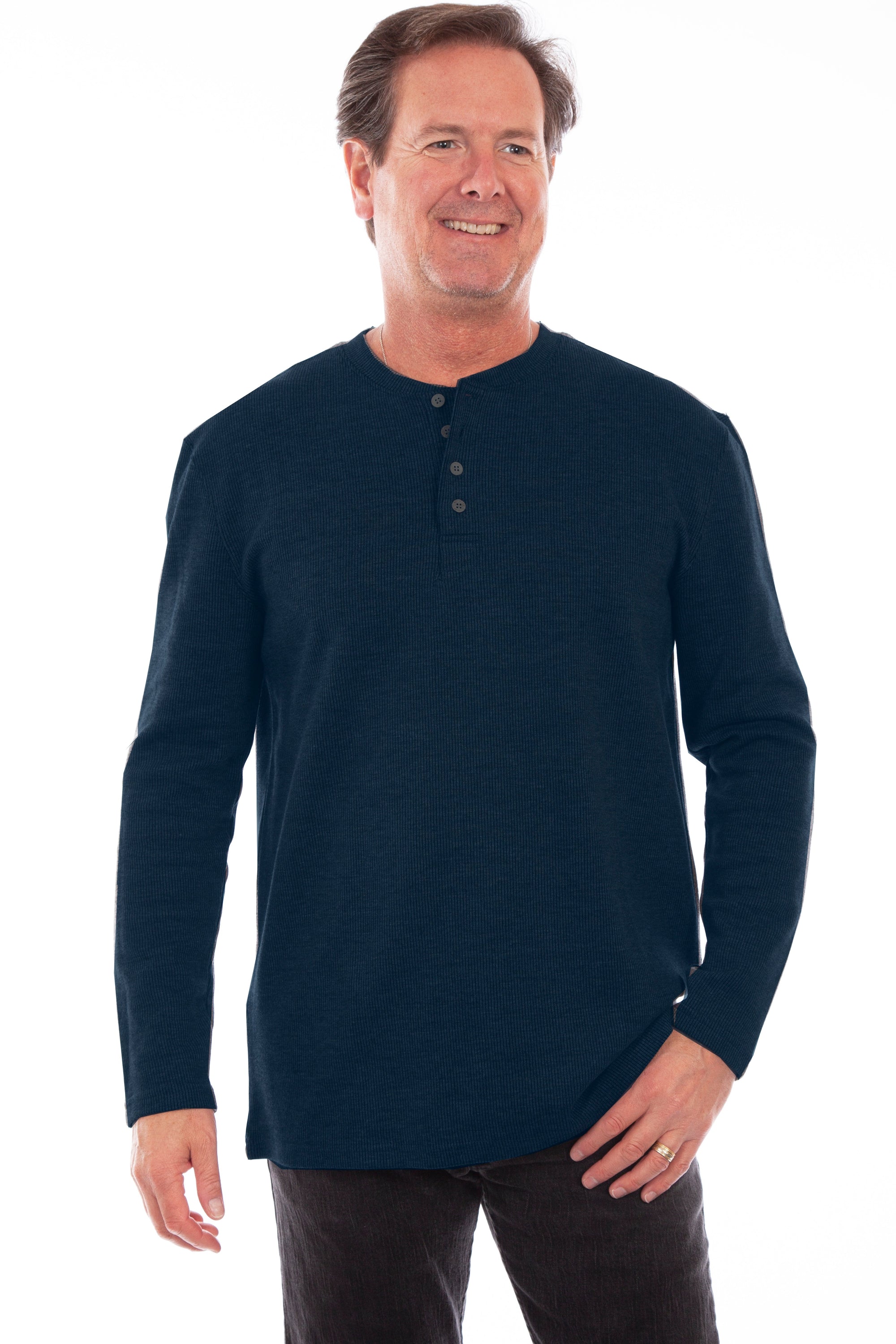 Heather Rib Henley - 5294