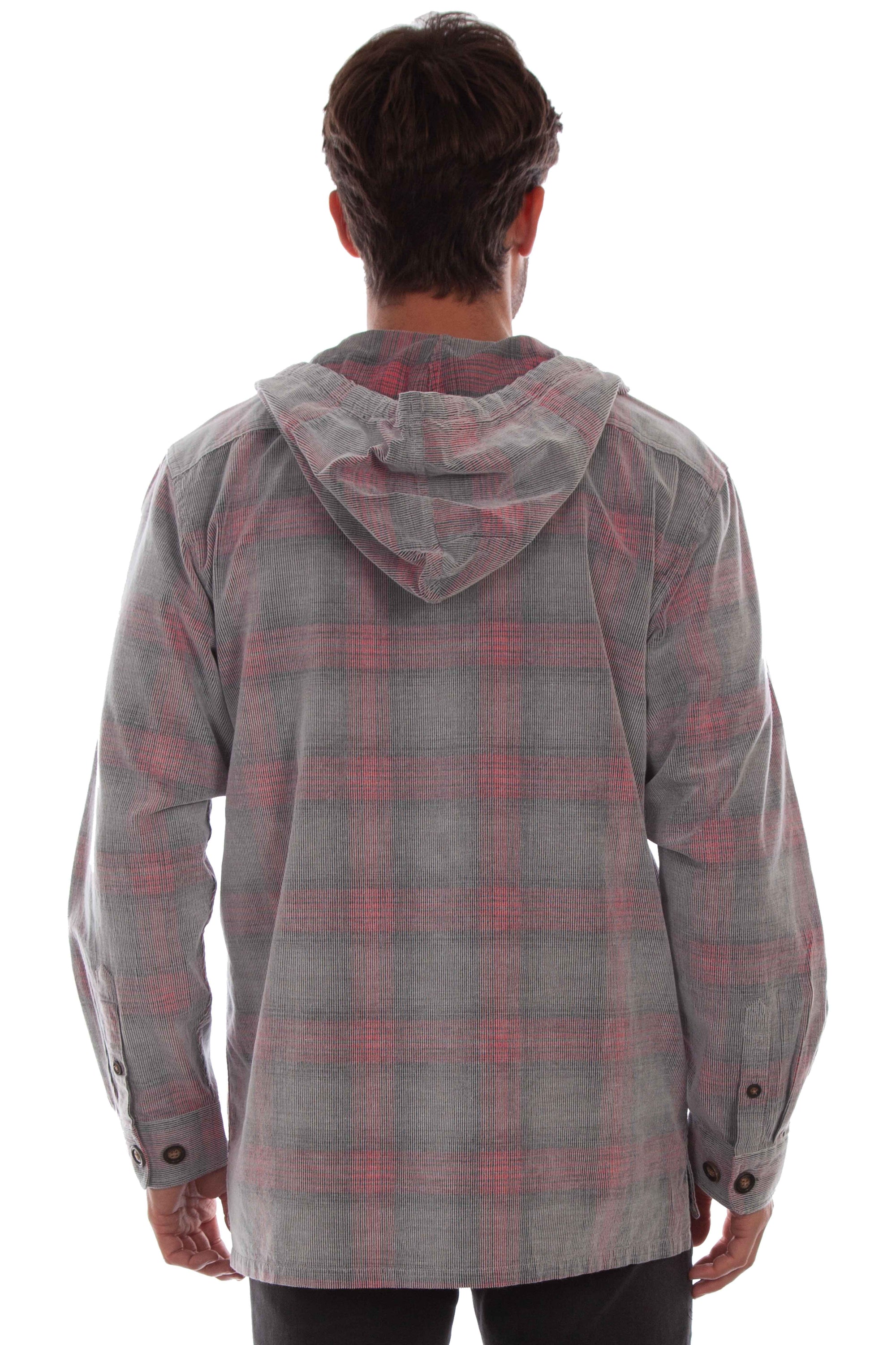 Unlined Corduroy Hoodie - 5329