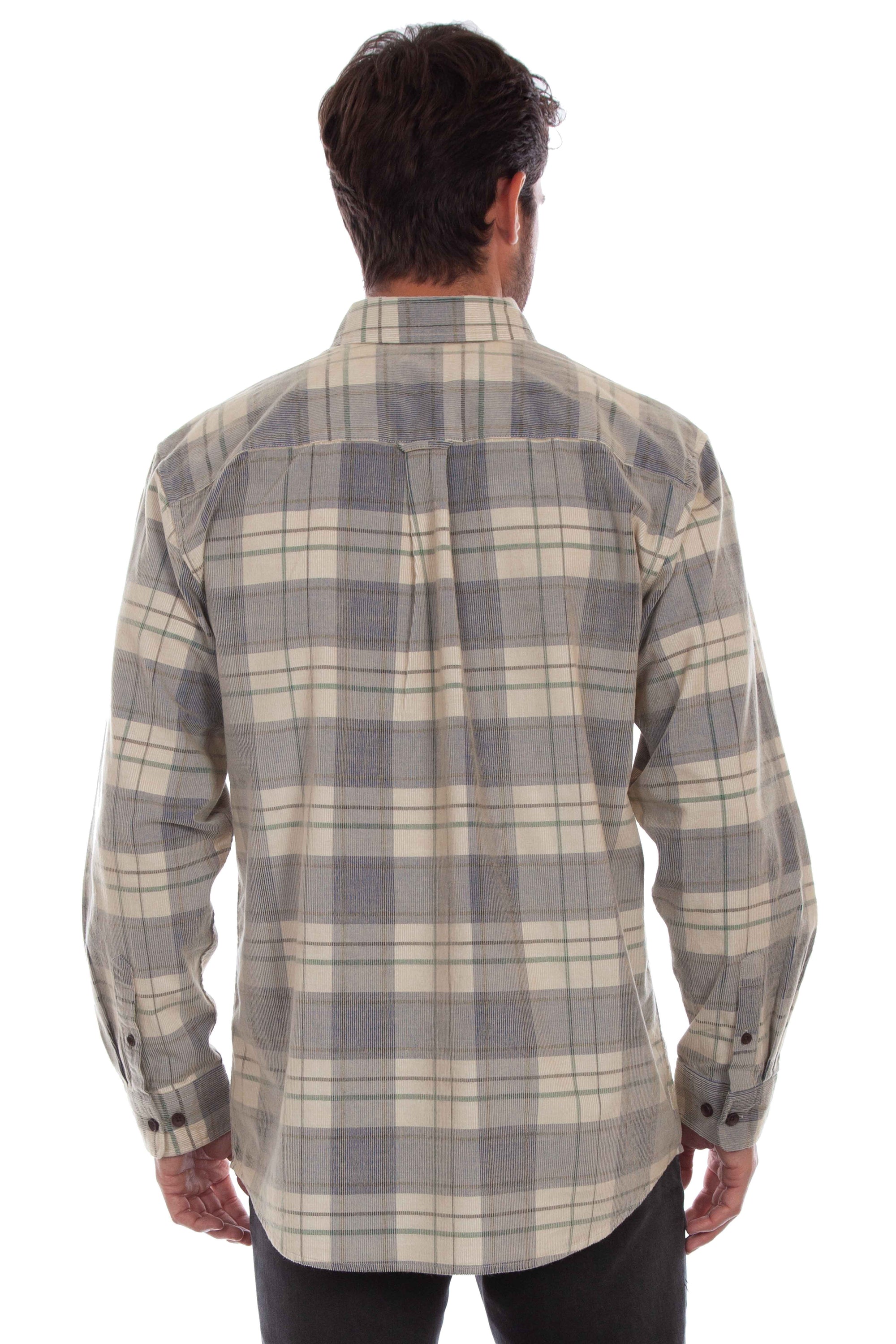 Corduroy Plaid Shirt - 5334