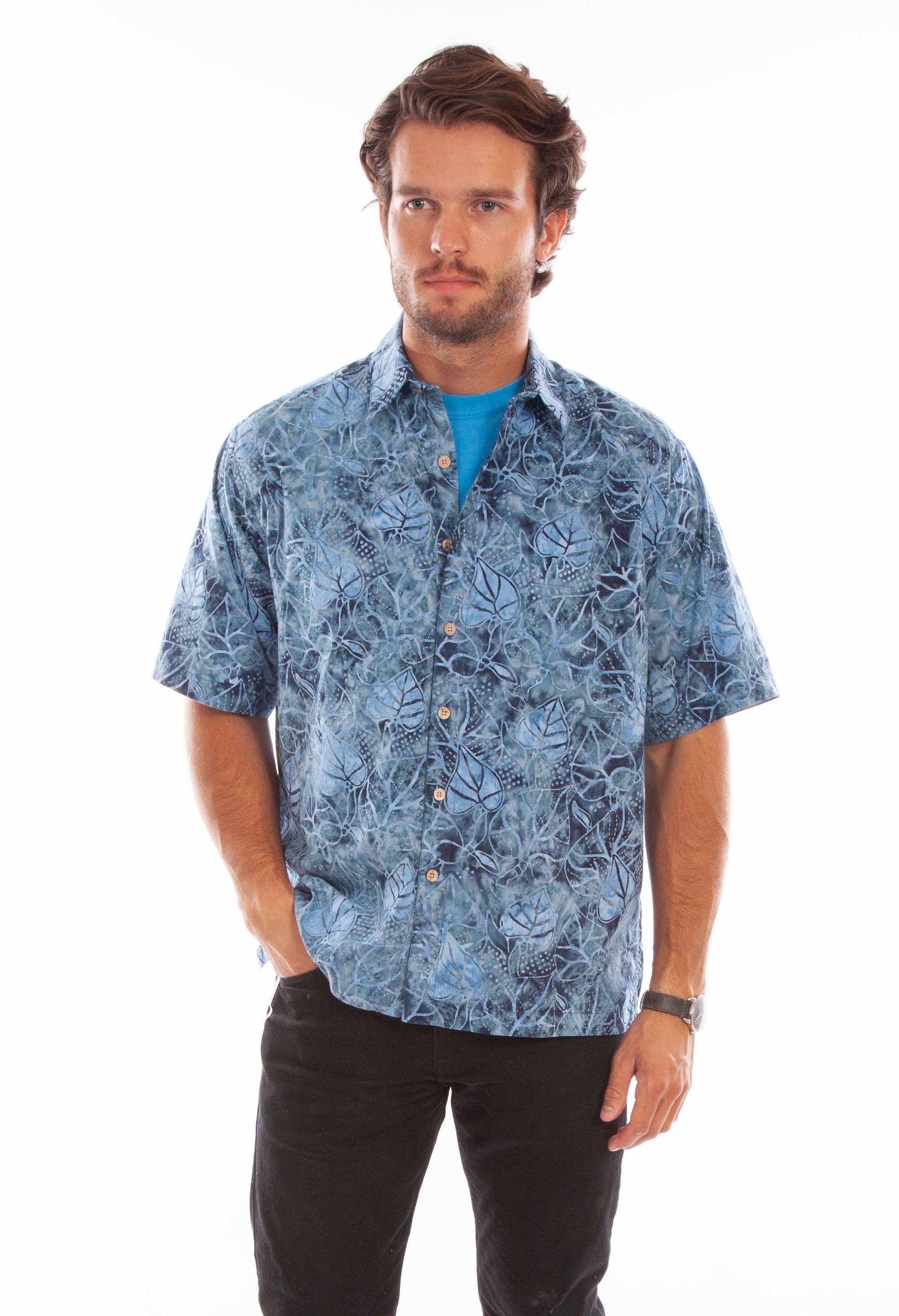 Batik Leaves Shirt - 5346