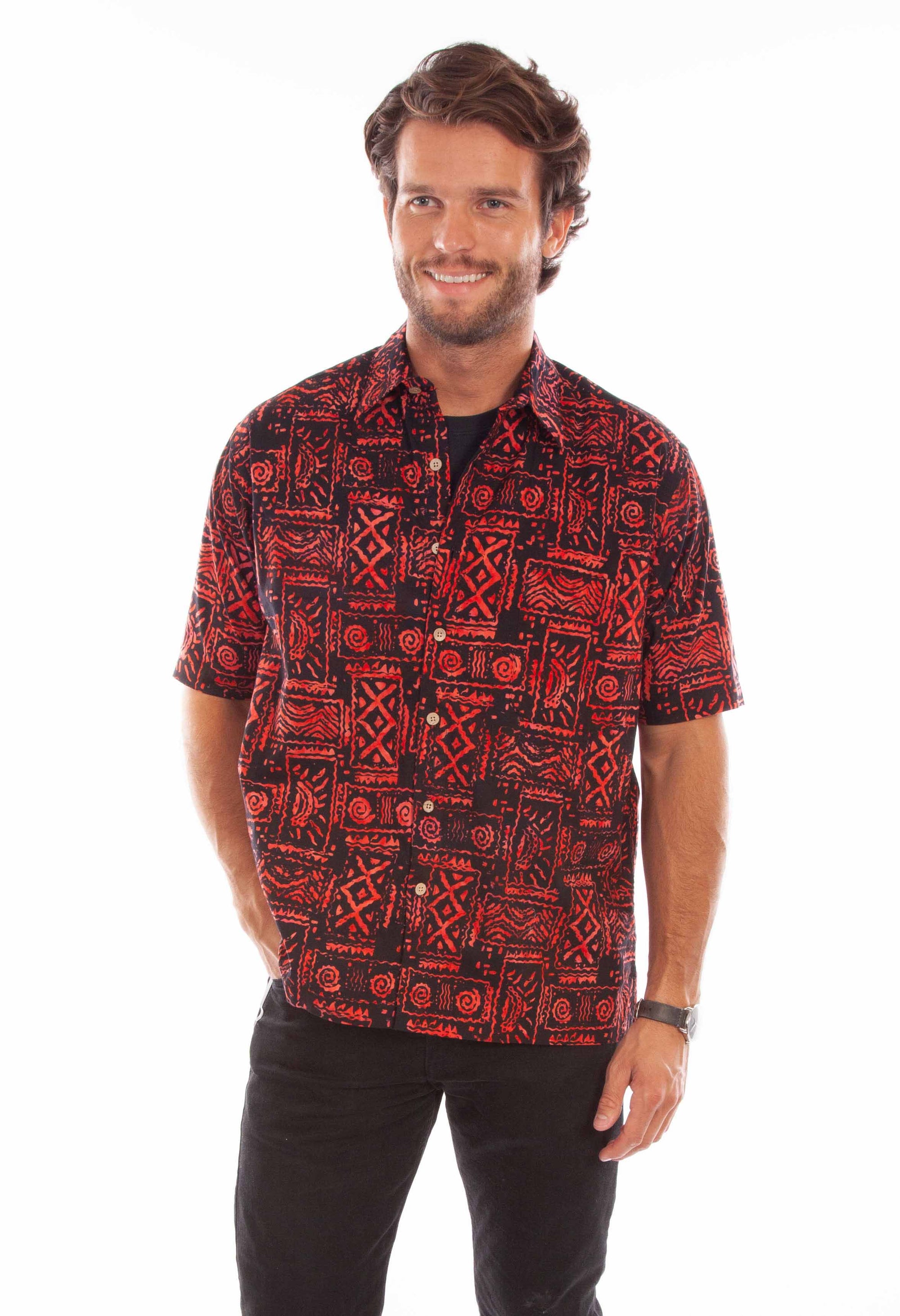 Batik Tribal Pattern Shirt - 5348