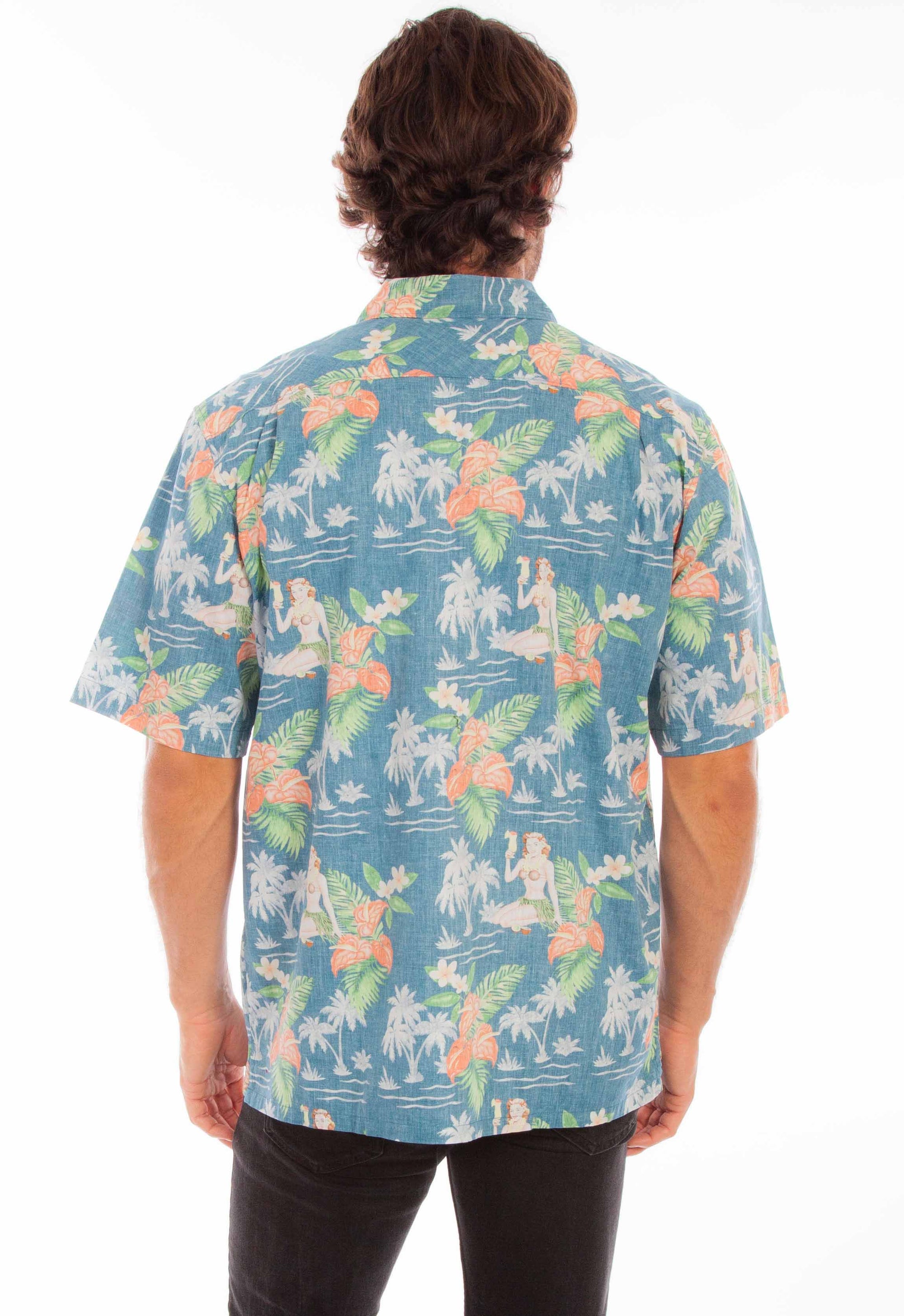 Hawaiian Coconut Girl &amp; Flowers - 5349