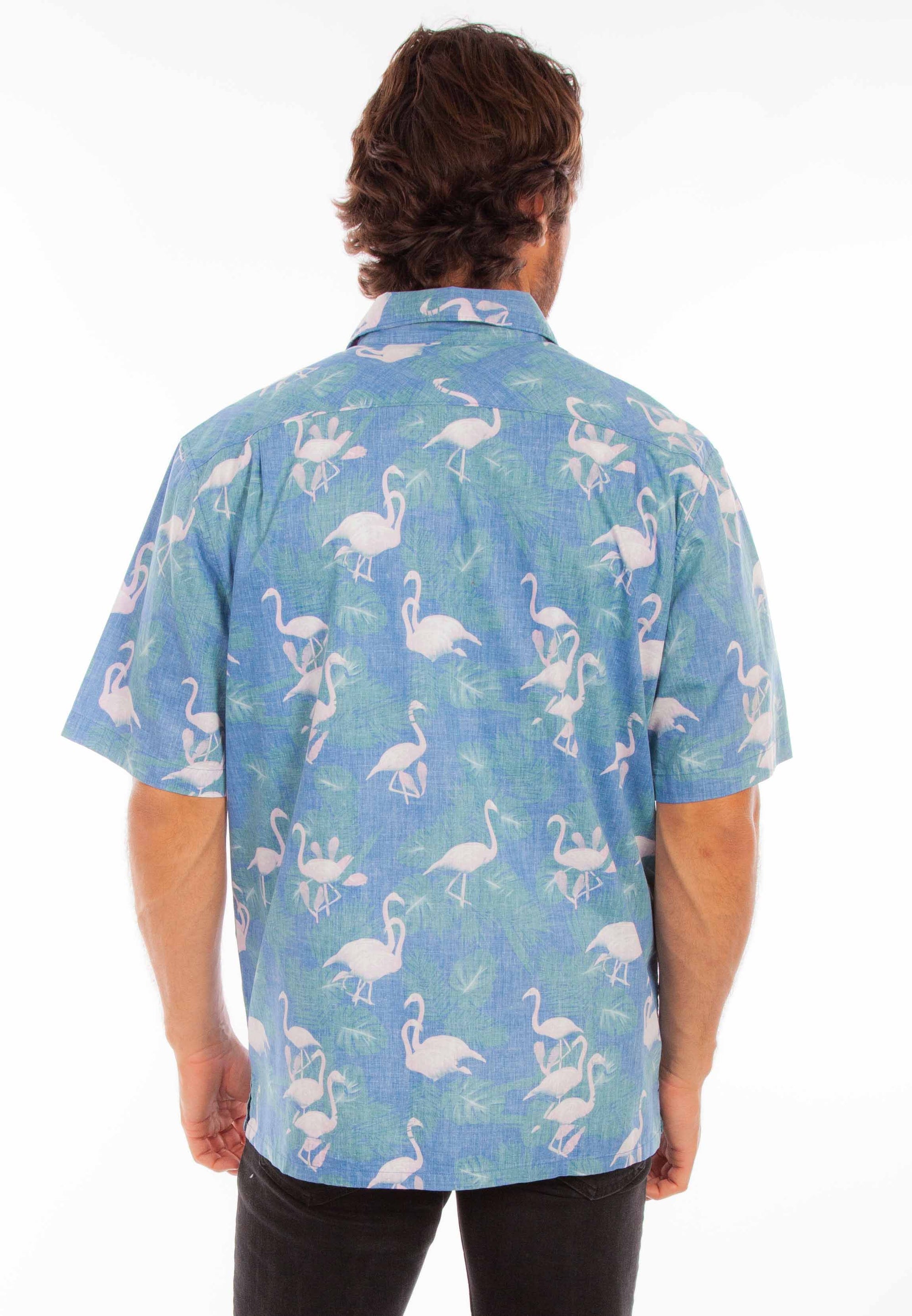 Hawaiian Flamingos &amp; Leaves - 5350