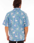 Hawaiian Flamingos & Leaves - 5350