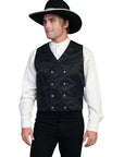 Floral Silk Double Breasted Vest - 535344