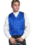 Floral Silk Double Breasted Vest - 535344