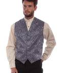 Silk Flor Single Breasted Vest - 535354X