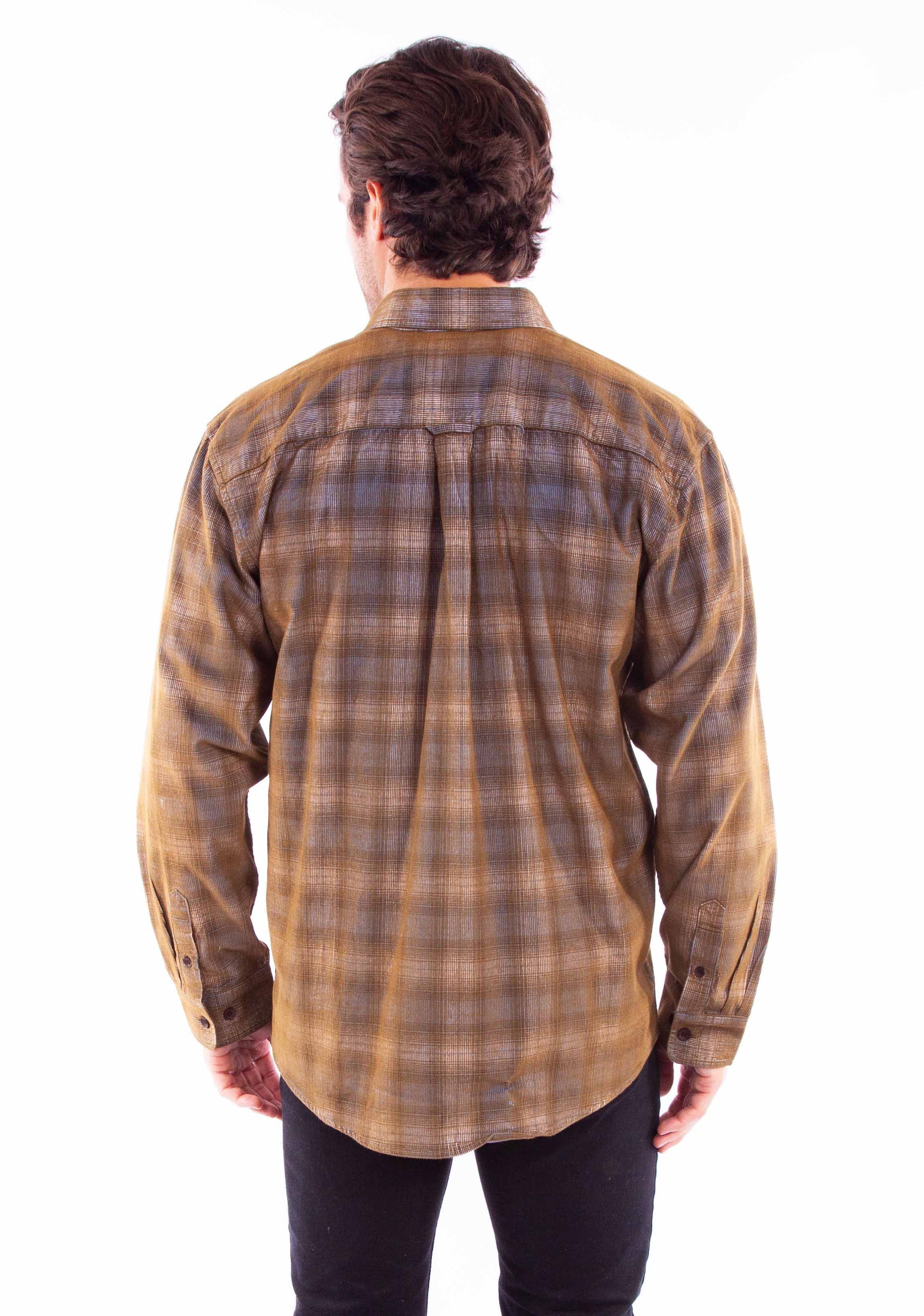 Sherpa Lined Corduroy Shirt-jacket - 5354
