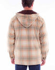 Sherpa Lined Corduroy Hoodie - 5355