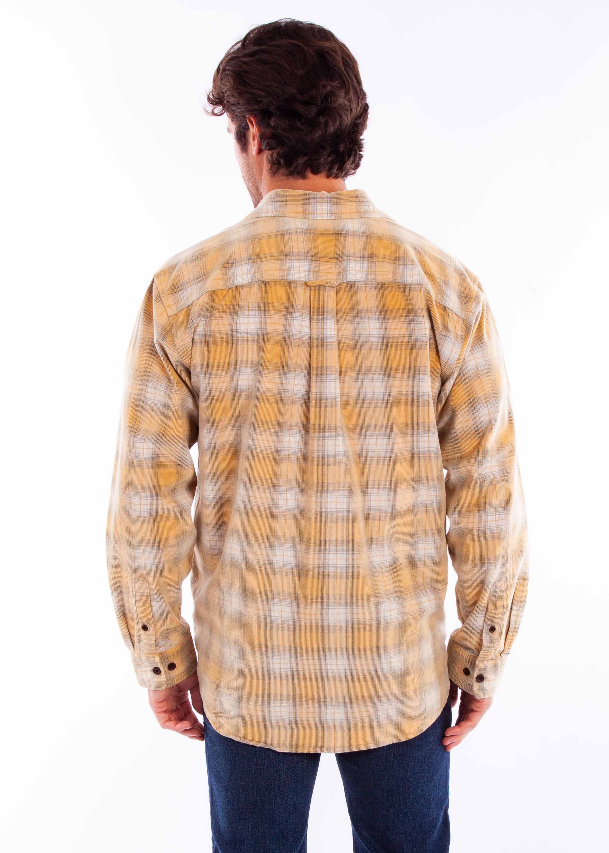 Corduroy Plaid Shirt - 5357