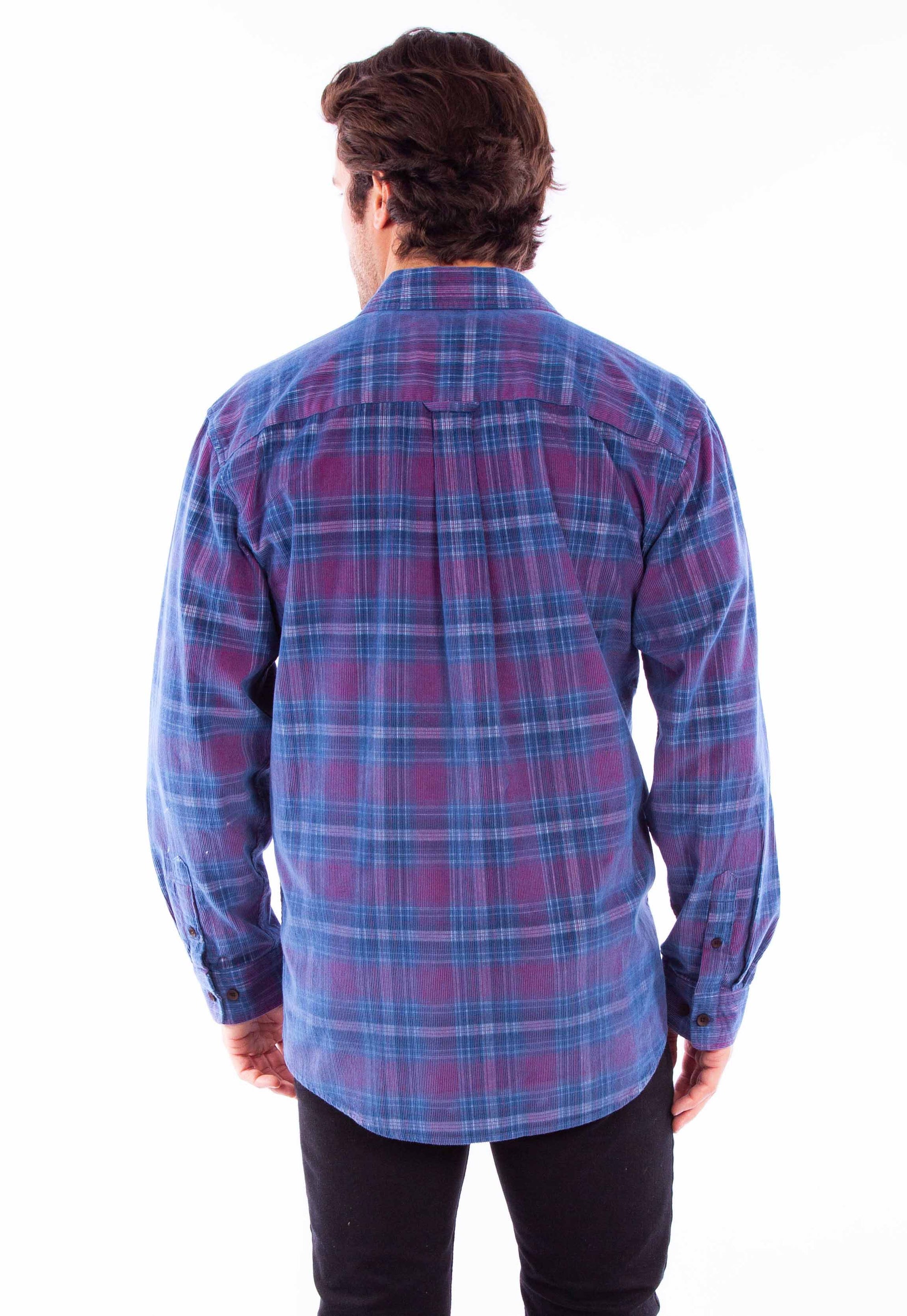Corduroy Plaid Shirt - 5360