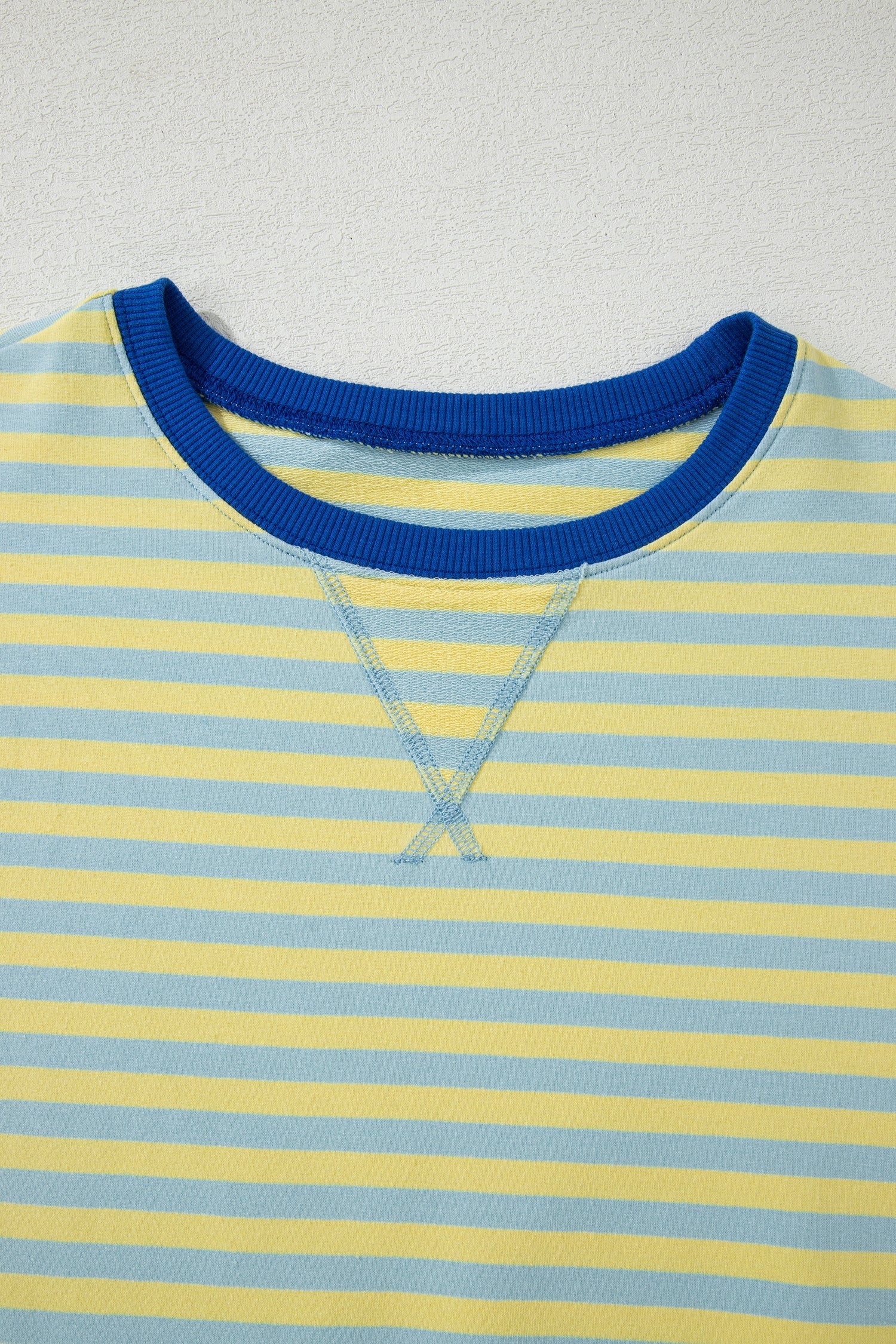 Stripe Terry Knit Top &amp; Shorts Set