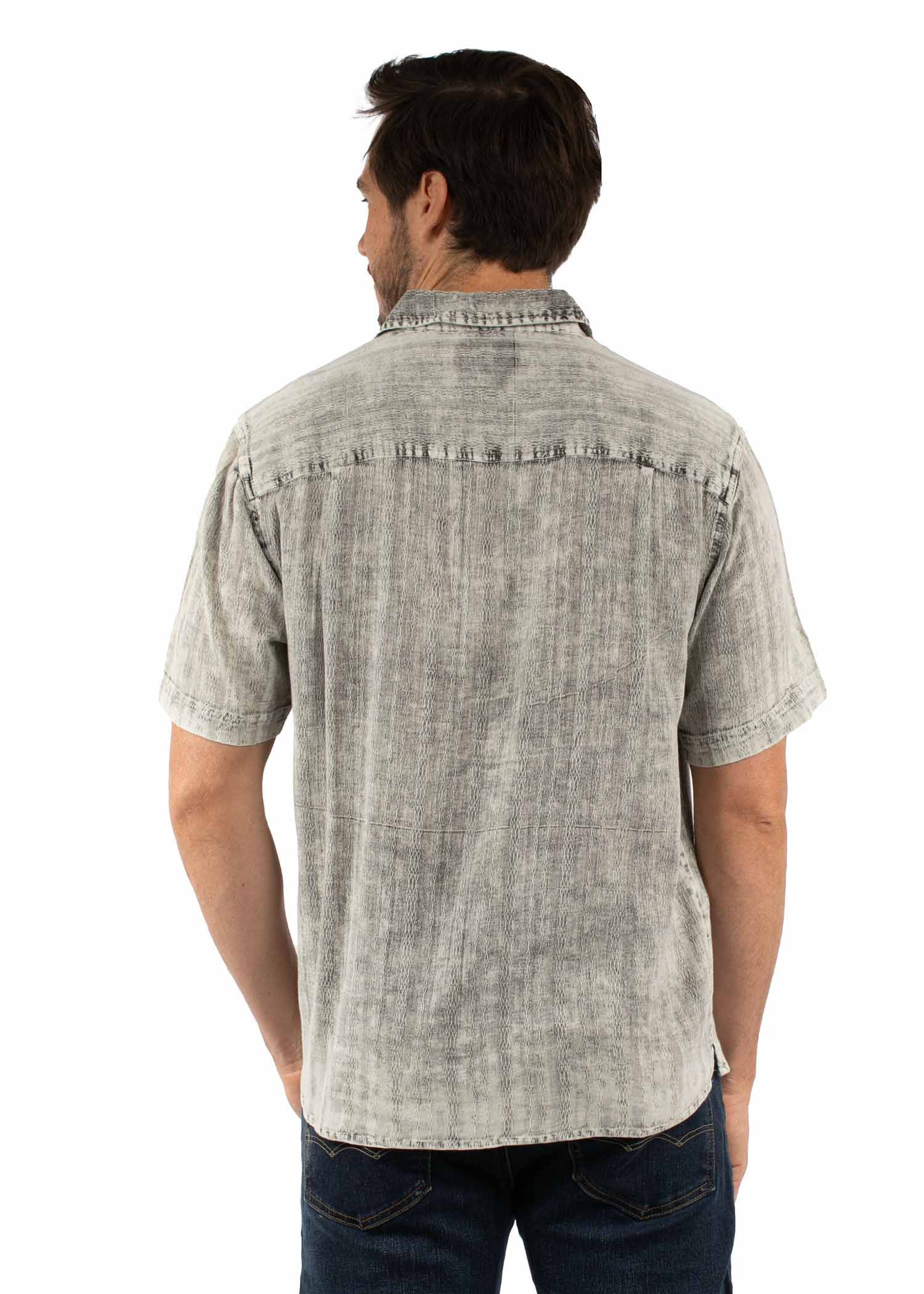 Short Sleeve Textured Shirt - 5382