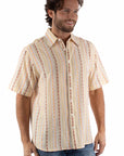 Short Sleeve Diamond Stripe Shirt - 5383