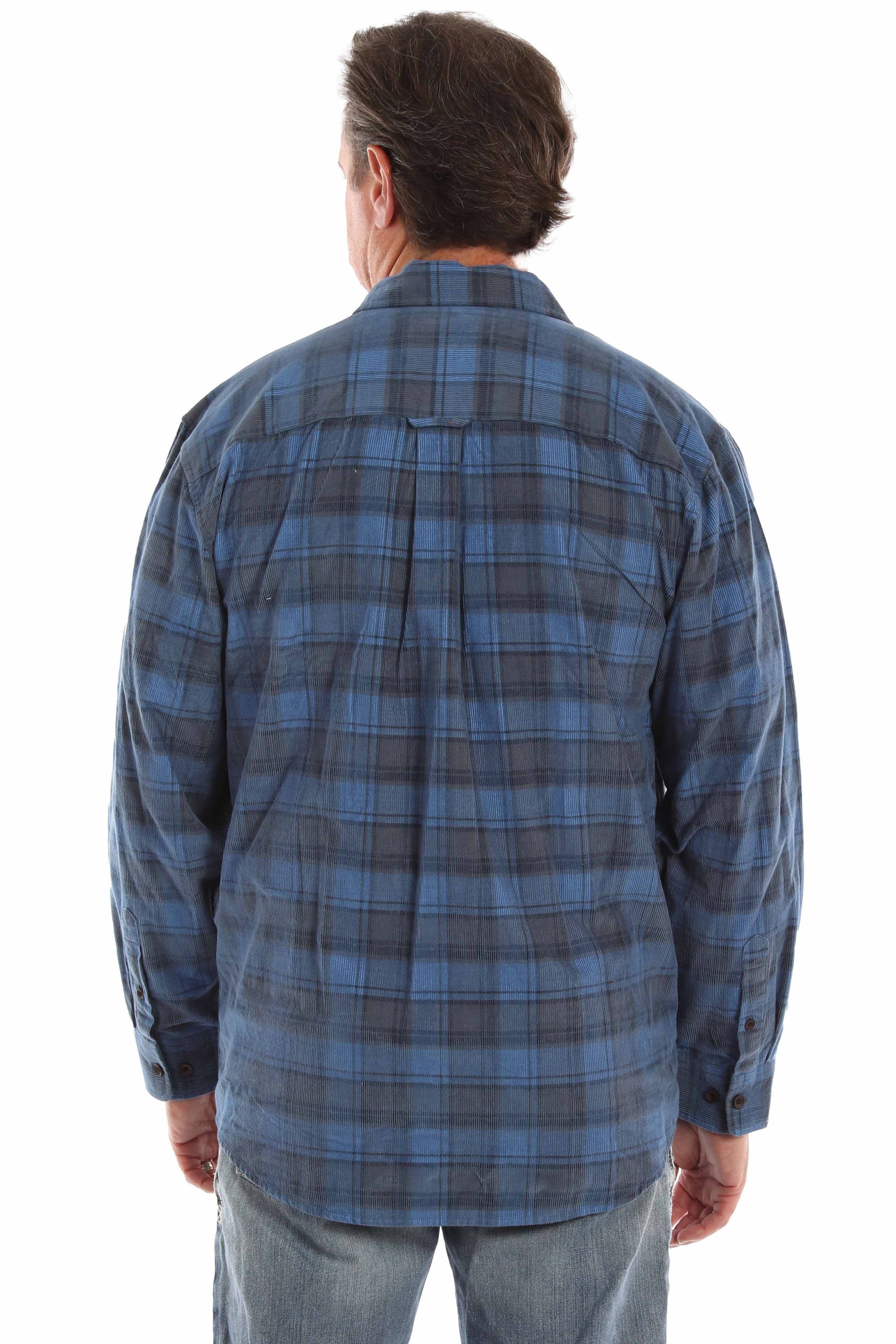 Corduroy Plaid Shirt - 5384