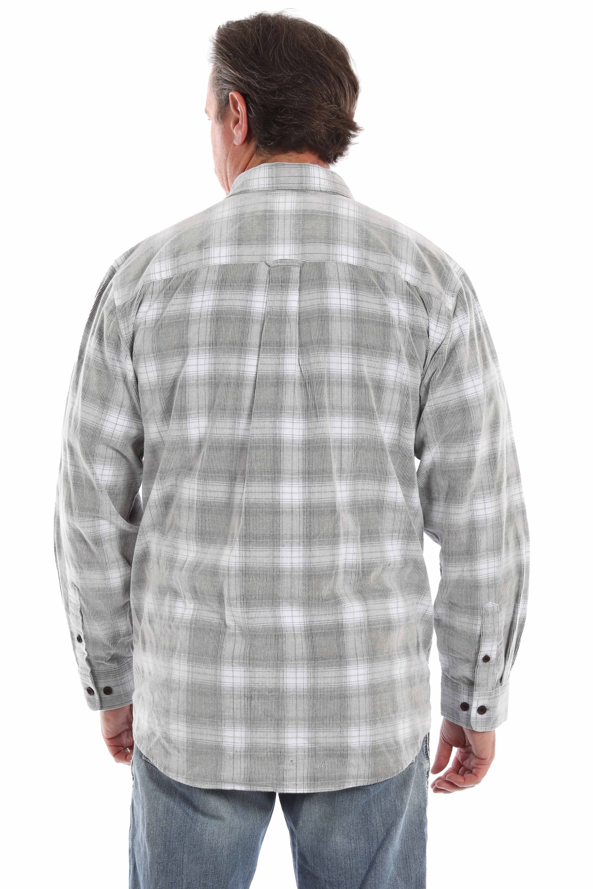 Corduroy Plaid Shirt - 5386
