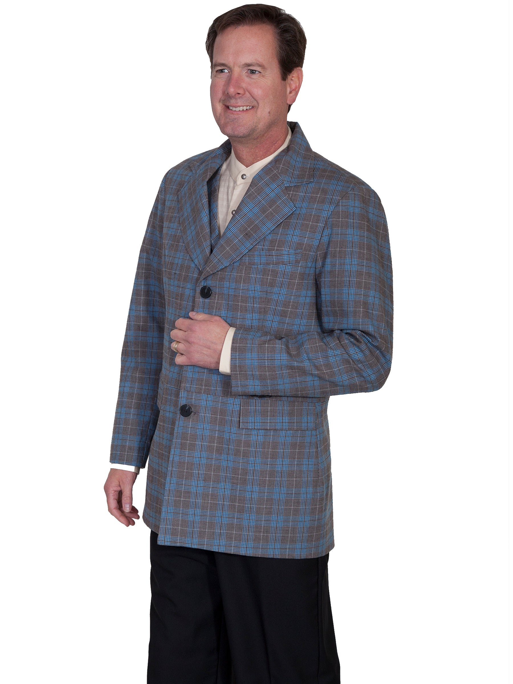 Plaid Town Coat - 541489