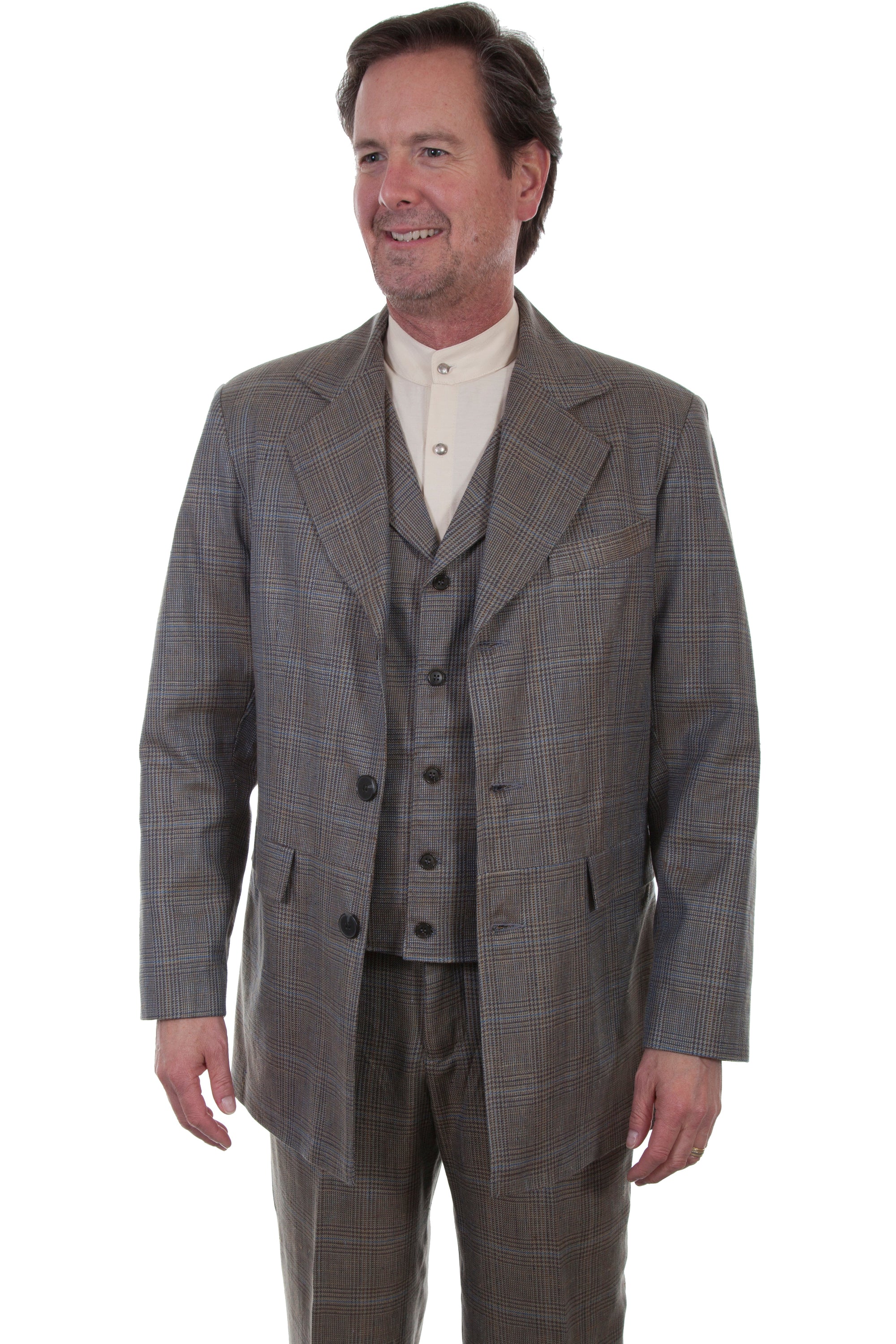 Plaid Town Coat - 541699