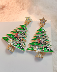 Anne Star Christmas Tree Earrings