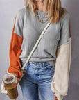 Alejandra Sleeve Ribbed Trim Sweater