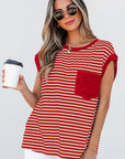 Annika Stripe Round Neck Tank Top
