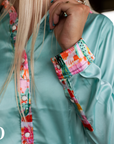 WILD CACTUS SATIN PERFORMANCE RODEO SHIRT