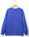 GAME DAY Tinsel Drop Shoulder Sweatshirt