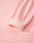 Checker Long Sleeve Pullover and Shorts Set