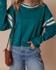 Jadeita Patchwork Drop Shoulder Sweatshirt