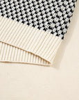 Kinley Pattern Lantern Sleeve Sweater