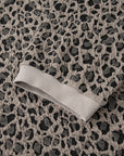 Leopard Textured Short Sleeve Jumper and Pants Set