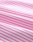 Stripe Smocked Long Sleeve Button-Up Shirt