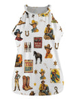 Baha Ranch Vintage Cowboy Collage Western Tank Top