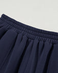 Solid Reverse Seams Hoodie and Joggers Set