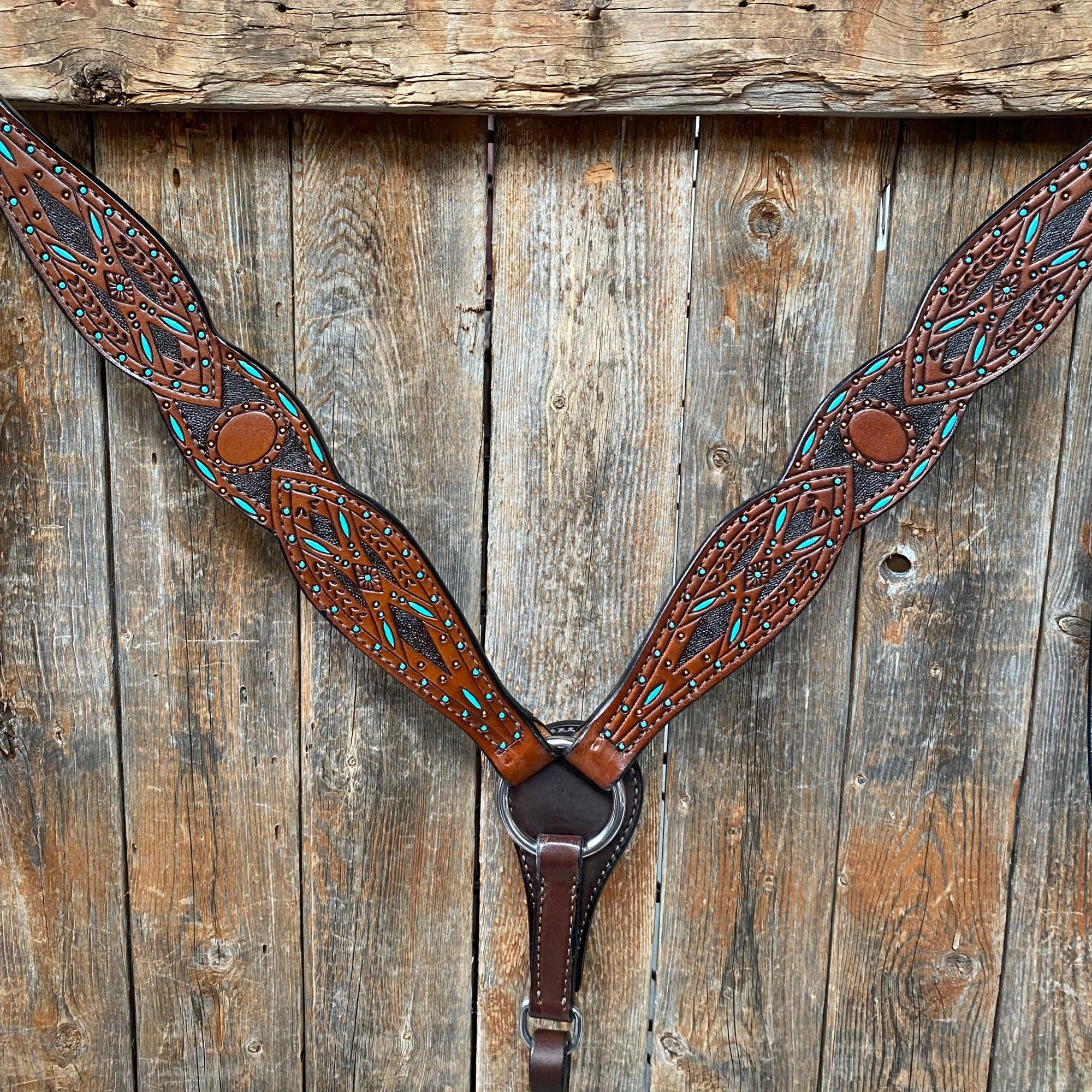 Hand Painted Two Tone Breastcollar 