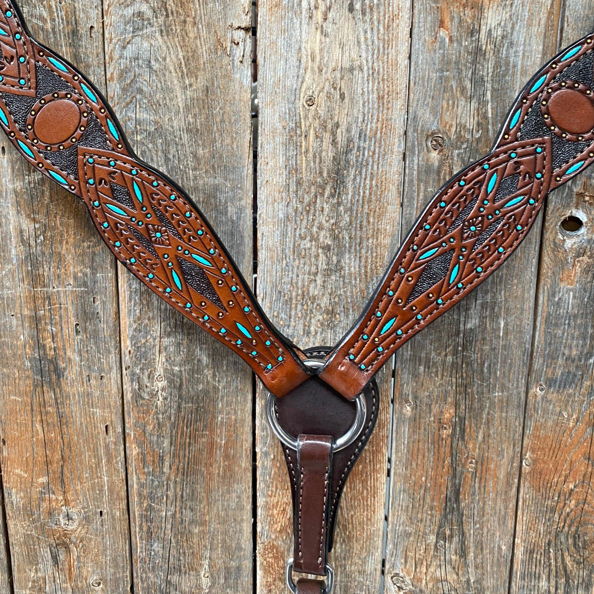 Hand Painted Two Tone Breastcollar 