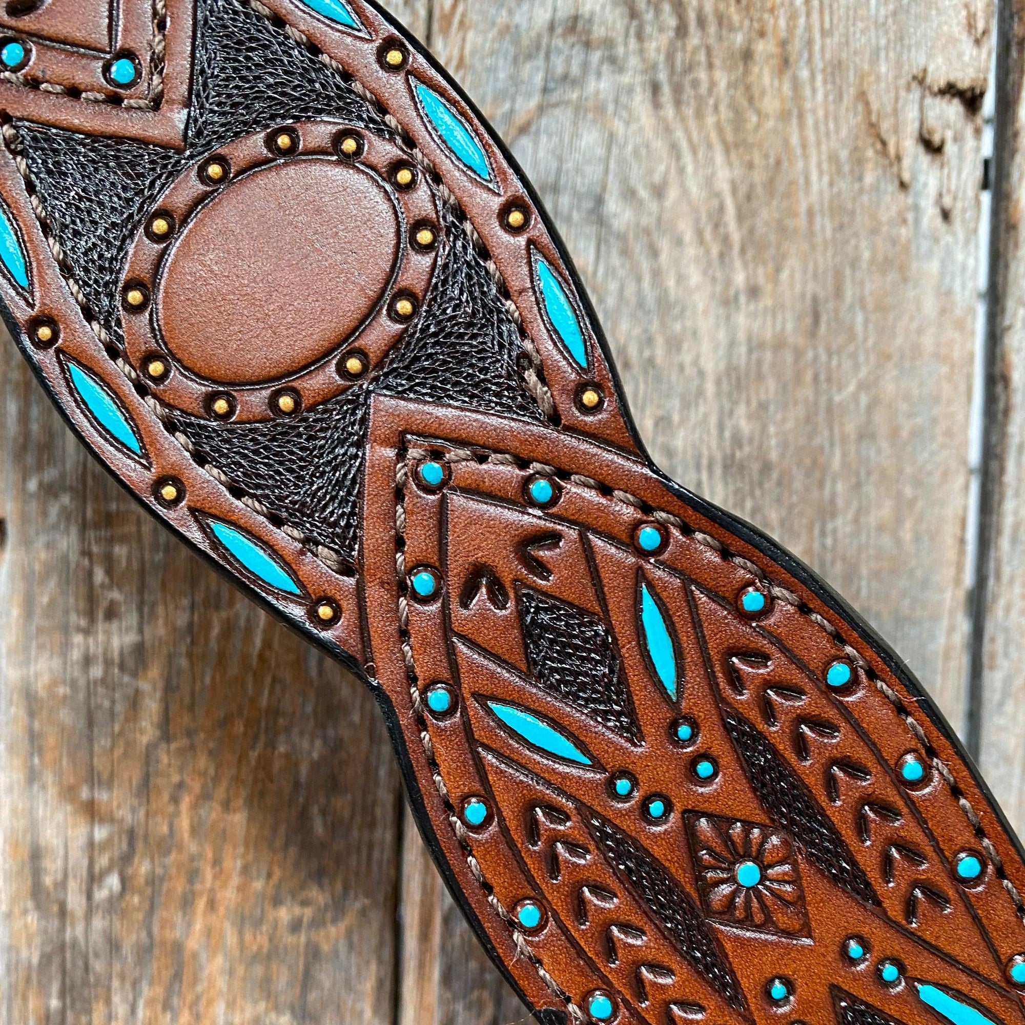 Hand Painted Two Tone Breastcollar 