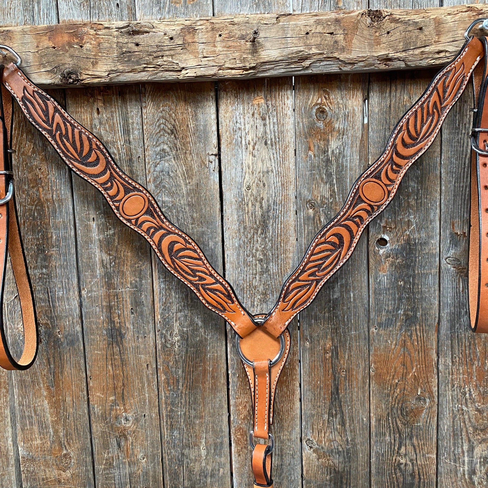 Two Tone Zebra Striped Breastcollar 